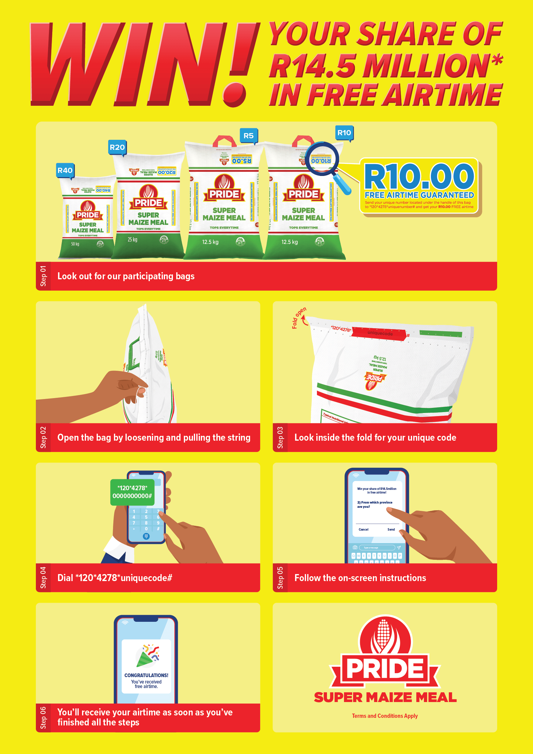 How to redeem airtime 2021 infographic